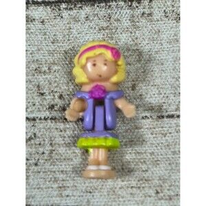 Vintage Bluebird 1996 Polly Pocket Polly's Crystal Perfume Sweet Roses Rose Doll